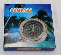 Stainless steel silver magnetic compass 3”inch