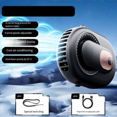 Compact 3500mAh Portable Fan with 5 Adjustable Speeds and Lightweight Design