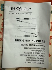 Trekology TREK-Z Trekking Poles Hiking Cork Grip Foldable 2-Pack – OPEN BOX