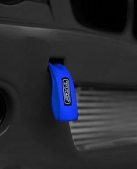 Fabric Tow Loop Strap Fixed Length for Front or Rear Bumper, High Blue