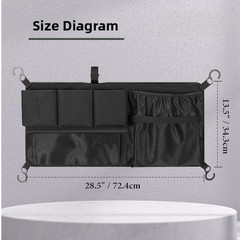 Outdoor Side Storage Bag for Picnic Cart Wagon Stroller 600D Oxford Fabric