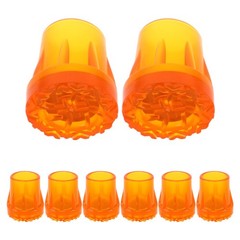 8 Pcs Underarm Crutch Foot Pads Tips Walking Accessories Anti-slip Cane