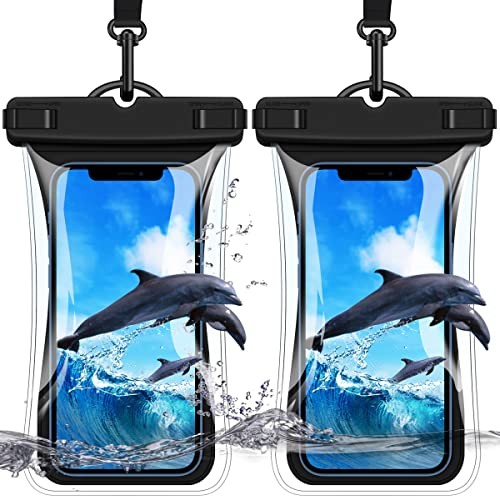 Waterproof Phone Pouch [2 Pack][Super Buoyant] Floating IPX8 Waterproof Phone