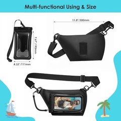 Waterproof Phone Pouch 8.3″ & Fanny Pack, Waterproof Phone Case Detachable