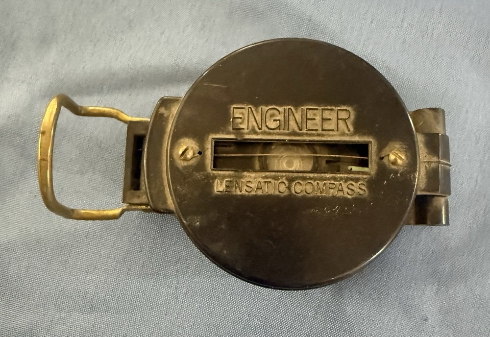 Lensatic Engineer Compass Vintage Early 1960s Navigation Tool- Storage Find