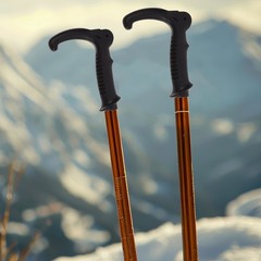 Walking Stick Trekking Pole Handles of Canes Walking-sticks Sturdy Grip Hiking