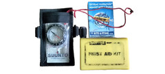 Suunto M-2 Baseplate Compass/Sawyer Snakebite Kit-Lanyard-Arm Holder-Instruction