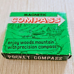 Vintage Nesco Pocket Compass in Original Box
