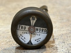 Vintage Brass Tru Nord Compensated Compass With Locking PinClip Brainerd MN