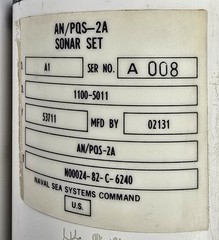 AN/PQS-2A Military Handheld Sonar Diver Mine Search Locator Navy EOD