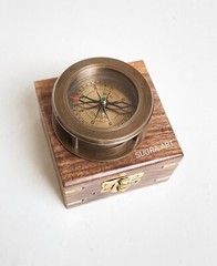 SUGRA ART Personalized Compass with Magnifier, Multifunctional Custom Compass