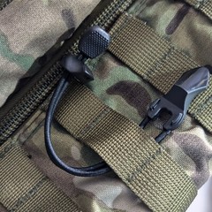 2 Multiuse Tactical MOLLE Backpack Vest Equipment Ice Axe Ski Pole Clip Fastener