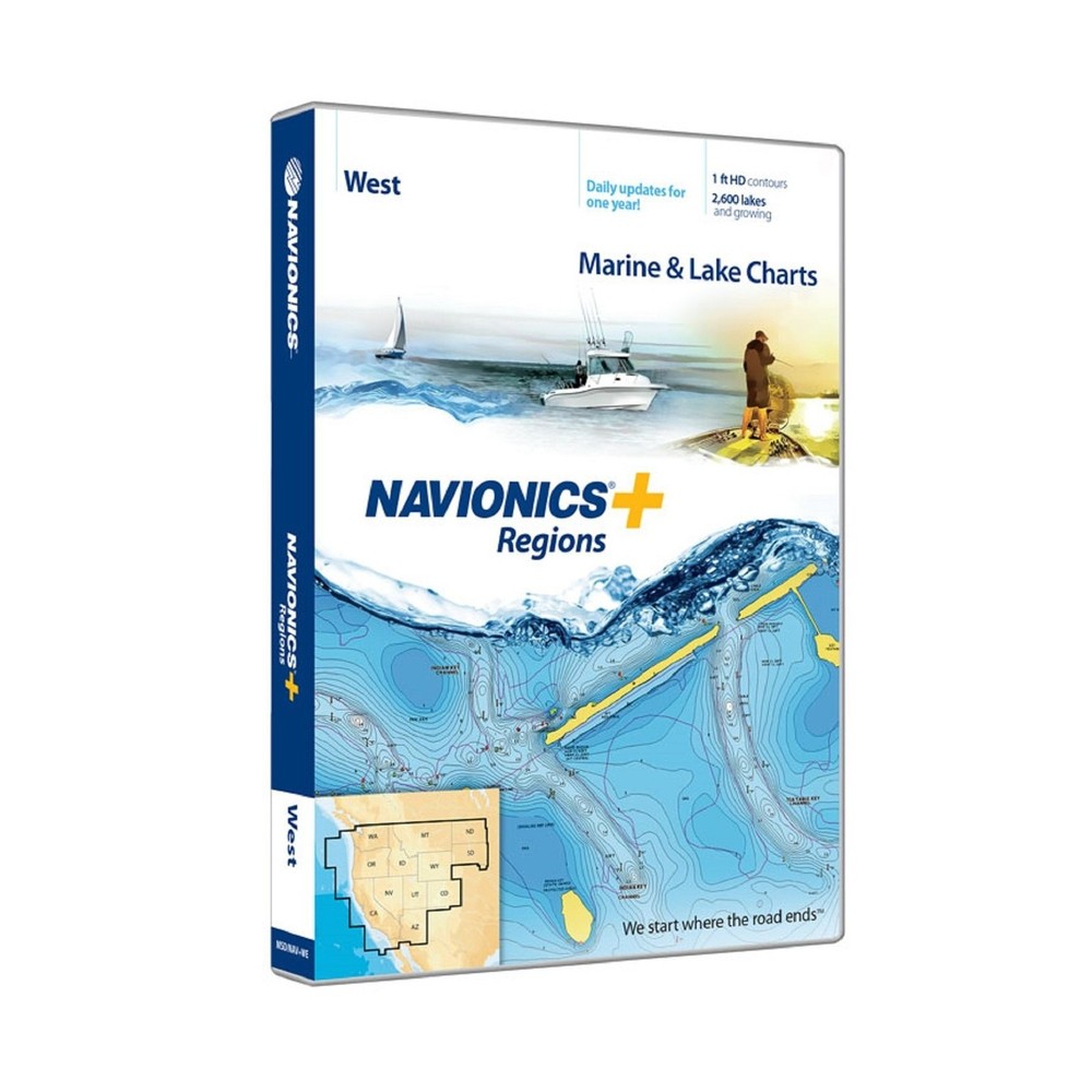 Navionics Plus Regions West Marine and Lake Charts on SD/MSD