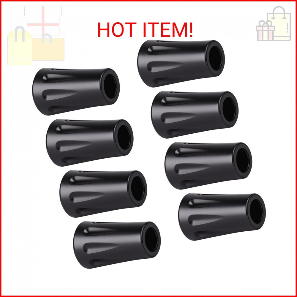 8Pcs Walking Stick Tips, Trekking Pole Tip, Walking Cane Tips Replacement Rubber