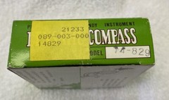 Lensatic Compass Model 14-829 With Box Excellent Condition & Box