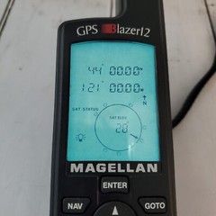 Magellan GPS Blazer 12 Satellite Navigator Geocaching/Hiking Vintage Tested GUC