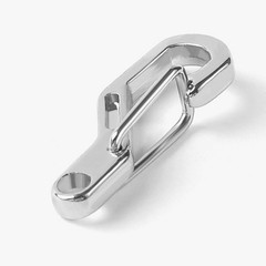 D Shaped Spring Snap Hook Carabiner 28mm for Keyrings Backpacks Gear Loops Zinc