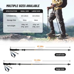 Naturehike Climbing Sticks Ultralight Outdoor Folding Trekking Poles Hiking Pole