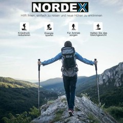Nordex Hiking Poles Trekking Poles Telescopic Nordic Walking Ultralight Aluminium