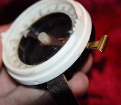 HAND COMPASS VINTAGE SOVIET ORIGINAL WITH LEATHER STRAP/WRISTLE 70’s
