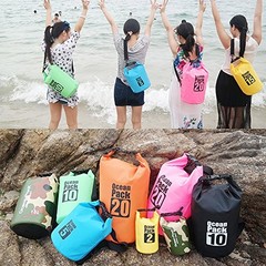 Dry Sack/Floating Waterproof Bag 2L/5L/10L/20L/for Boating, 30L Yellow