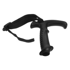 Walking Stick Handle Grip Made of with Ergonomic T Shape and Wrist Strap