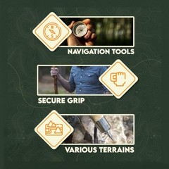 Natural Wood Walking Stick – ‎WS62 Compass and Thermometer
