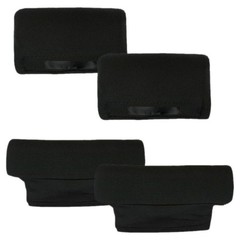 1 Set Black Reusable Walking Stick Armpits Pad Durable Crutch Handle Grip