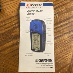 Garmin eTrex Legend Personal Handheld GPS Hiking Outdoor Manual & Guide! WORKS