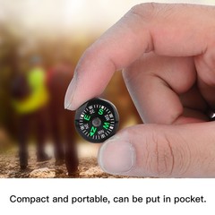 20mm 12pcs Mini Pocket Oil Filled Compass For Hiking Camping Outdoor Activities