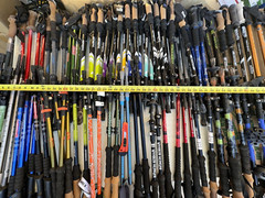 Outdoor Products foldable Trekking Walking Hiking Poles Sticks. Pairs only.