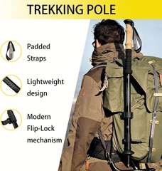 Lightweight Aluminum Adjustable Trekking Poles with Cork Grips – 2 Pack