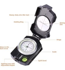 Military Lensatic Compass for Hiking Survival Camping Hunting Gifts Army…