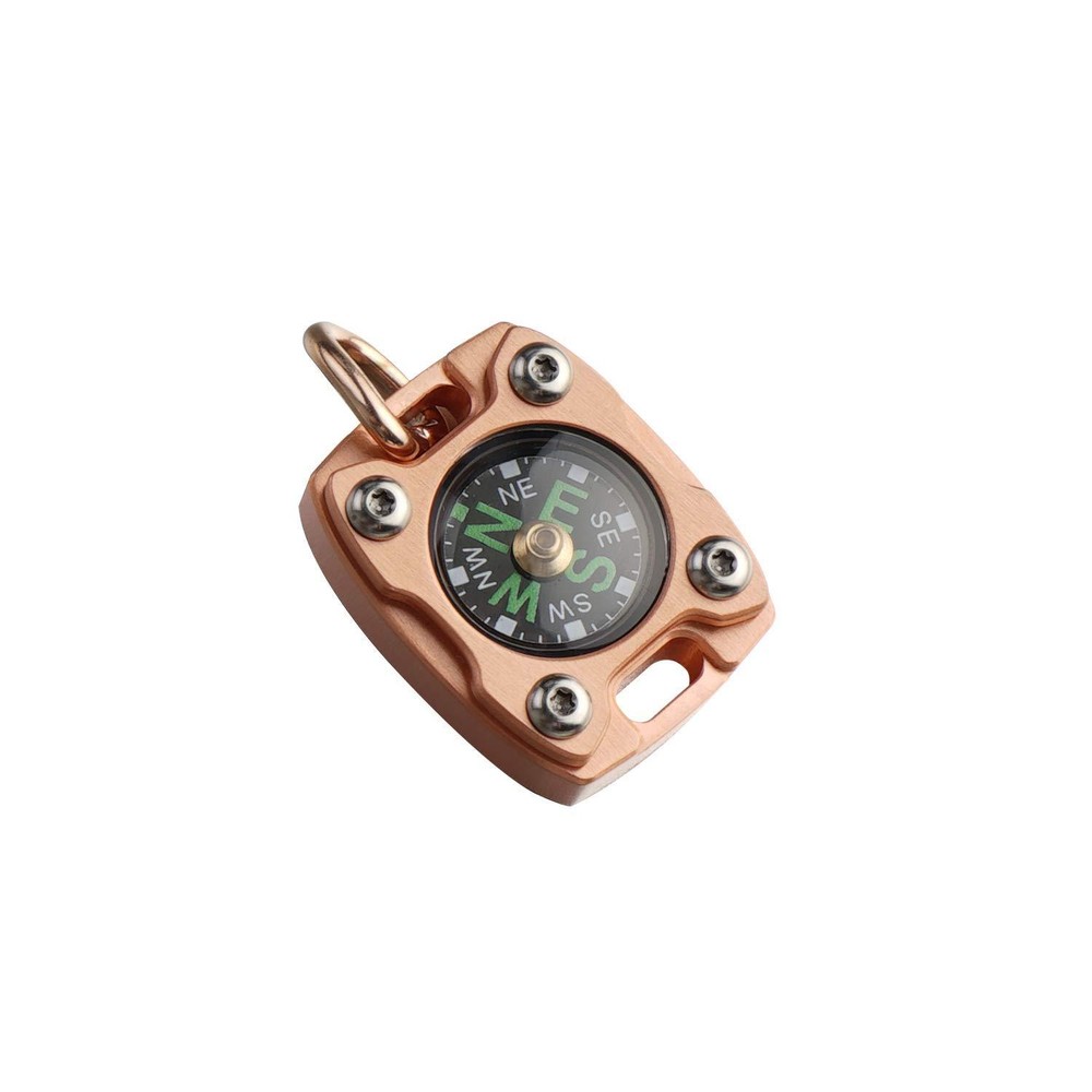 MecArmy CMP2, Copper, EDC Compass, With Fluorescence Glow and Beaded Chain
