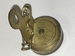 Vintage Marbles Gladstone Mich Brass Compass Black Face Pin Type 1 1/8″🌺🌺