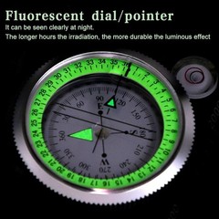 Military Waterproof Compass – High Accuracy with Map Measurer & Luminous Design