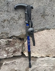 1X Trekking Poles Nordic Walking Hiking Sticks Adjustable Anti-shock Alpenstock