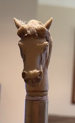 Vintage Signed Robson Design 4 Piece Horse Walking Stick With Original Tag