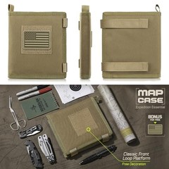 Tactical Pouch Military Map Case Holder Army Foldable Map Storage Coyote Tan