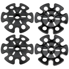 Hiking Poles with Detachable Mud Ski Basket – 4PCS (Black)