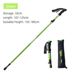 5 Section Outdoor Fold Trekking Pole Camping Portable Walking Hiking Stick for N