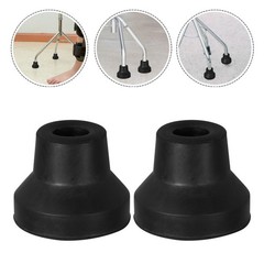 8Pcs Reusable Rubber Walking Cane Tips Quad Support Non Slip Replacement