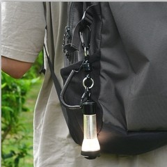 Spring Cord Magnetic Lanyard with Aluminum D Ring Clip for Camping Fishing Use