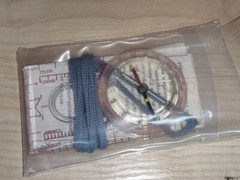 USSR Soviet Sporting Liquid Scout Compass with Magnifier Ruller Kompass , NEW