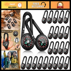 Mini Magnetic Compass Keychain – Pocket Survival Tool for Hiking, Camping & Back