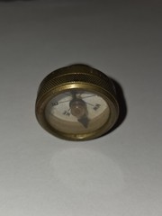 Antique Vintage Brass Marbles Gladestine Muchigan Pin Compass