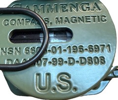 Cammenga Model 3h Tritium Lensatic Compass Olive Drab US Military Issue Pouch