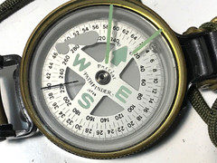 Vintage Lensatic Compass Liquid Filled- Japan Works
