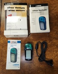 Garmin eTrex Venture Handheld Personal GPS Green In Box With Cord And Manual