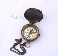 NOT ALL THOSE WHO WANDER ARE LOST Brass Antique Compass best gift any occasion